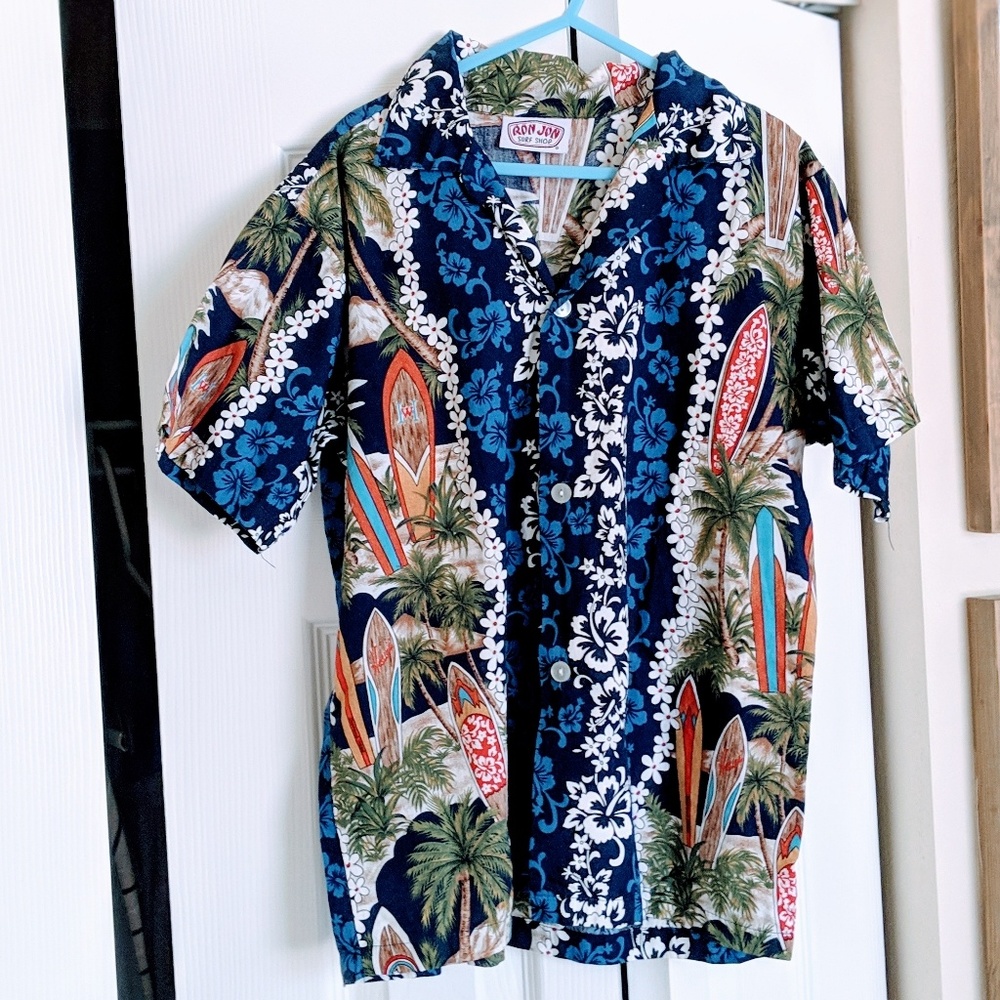 💲Ron Jon Hawaiian button down shirt